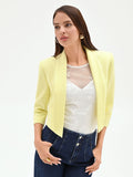 Giacca bolero giallo chiaro