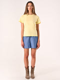 T-Shirt in Cotone Giallo Chiaro