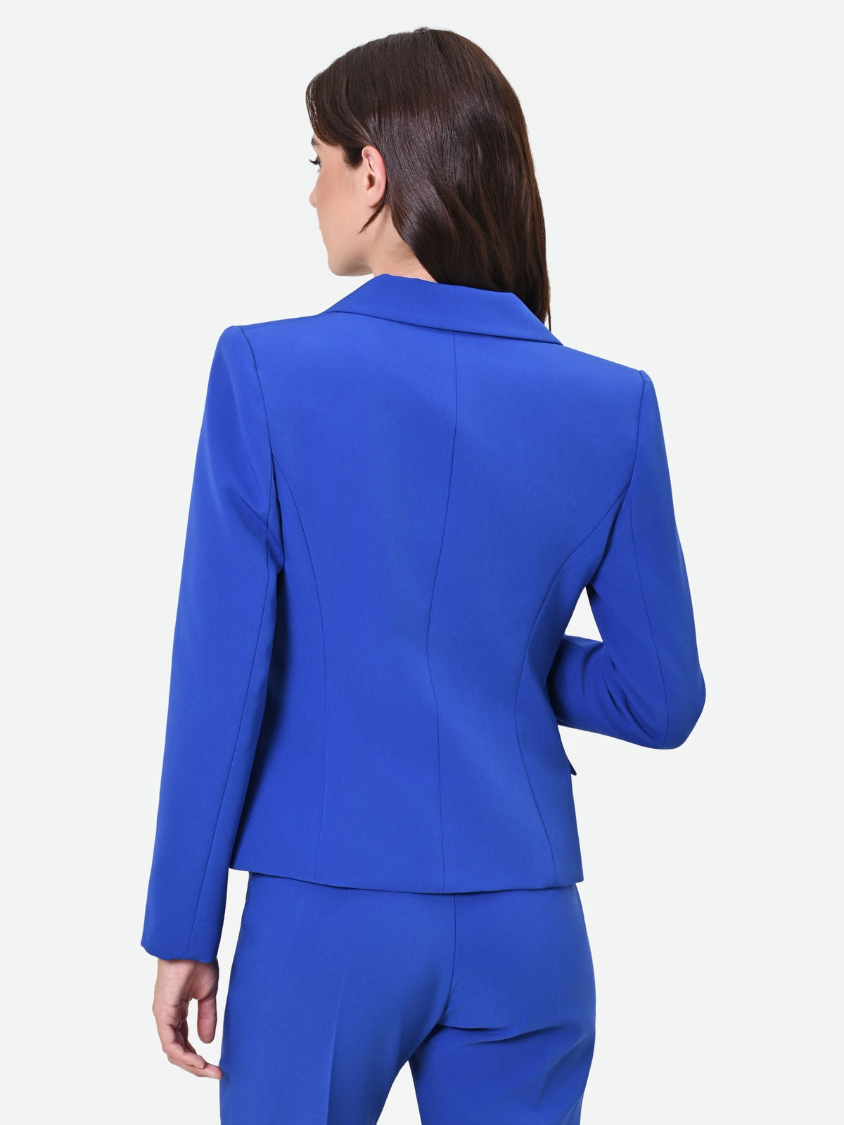 Giacca blazer blu cina monopetto