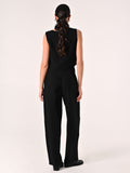 Pantaloni Neri con Pinces