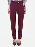 Pantalone a sigaretta bordeaux
