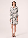 Chemisier stampa Floreale Black & White