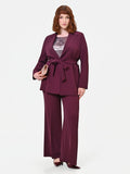 Pantalone Curvy a palazzo cady bordeaux rosso