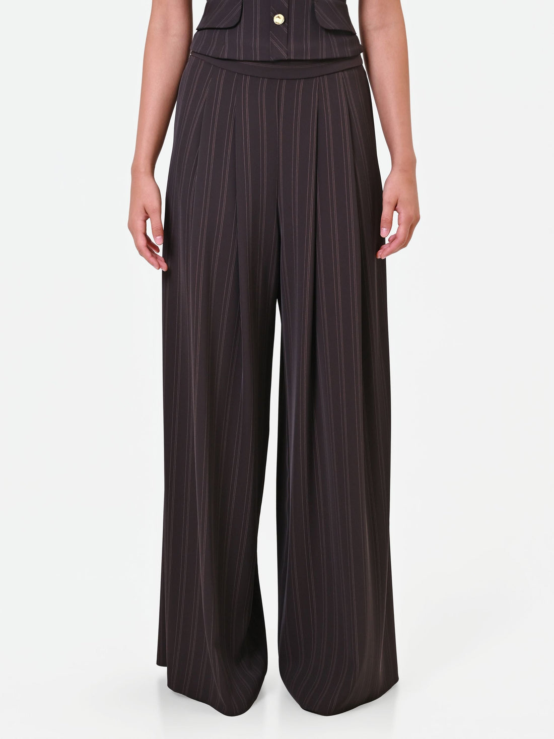 Pantalone palazzo gessato testa di moro Giorgia Palmas X Rinascimento