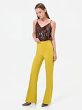 Pantalone a vita alta verde olio