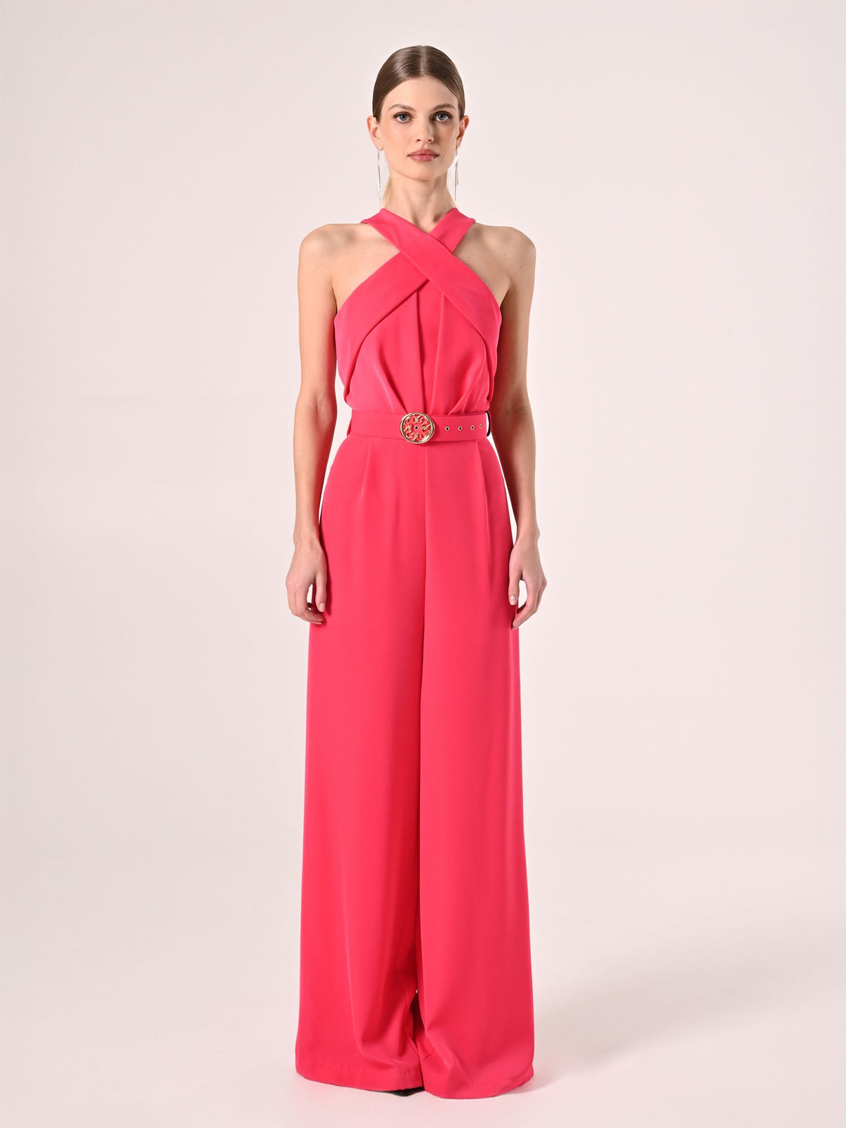 Tuta Fuxia con Scollo all'Americana