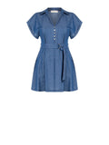 Abito Curvy in Chambray con Strass