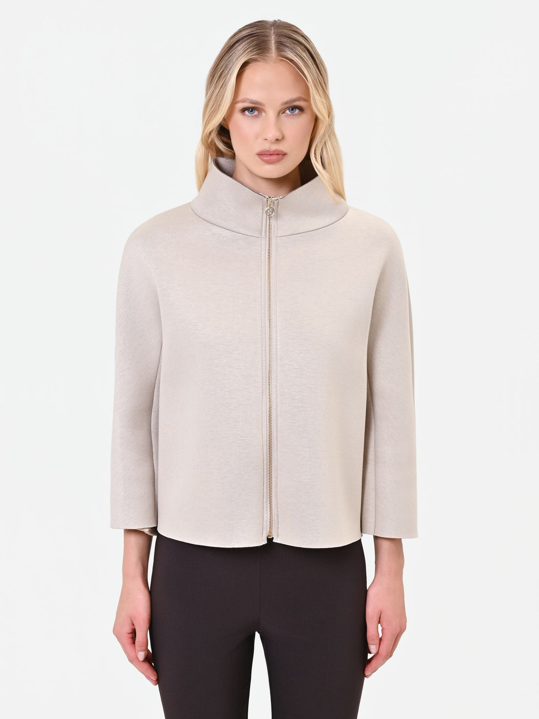 Capospalla corto tortora beige