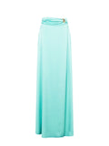 Maxi Gonna in Raso Verde Acqua