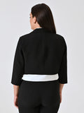 Giacca Corta Curvy Nera