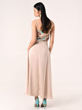 Gonna in Raso Beige Chiaro