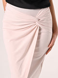 Gonna Tubino Beige con Nodo