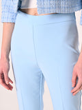Pantaloni Flared in Tessuto Tecnico Azzurro