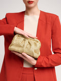 Clutch effetto Rafia Spalmata