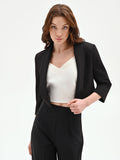 Giacca corta nera stile bolero