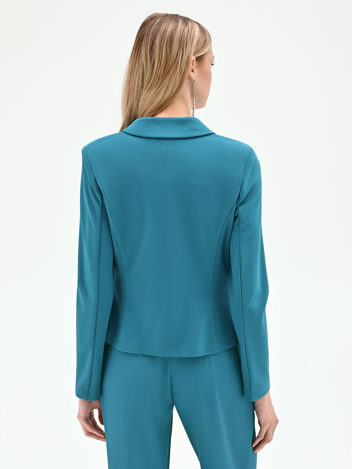 Giacca doppiopetto blu ottanio