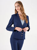 Giacca blu con alamari dorati