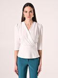 Blusa Incrociata Bianca