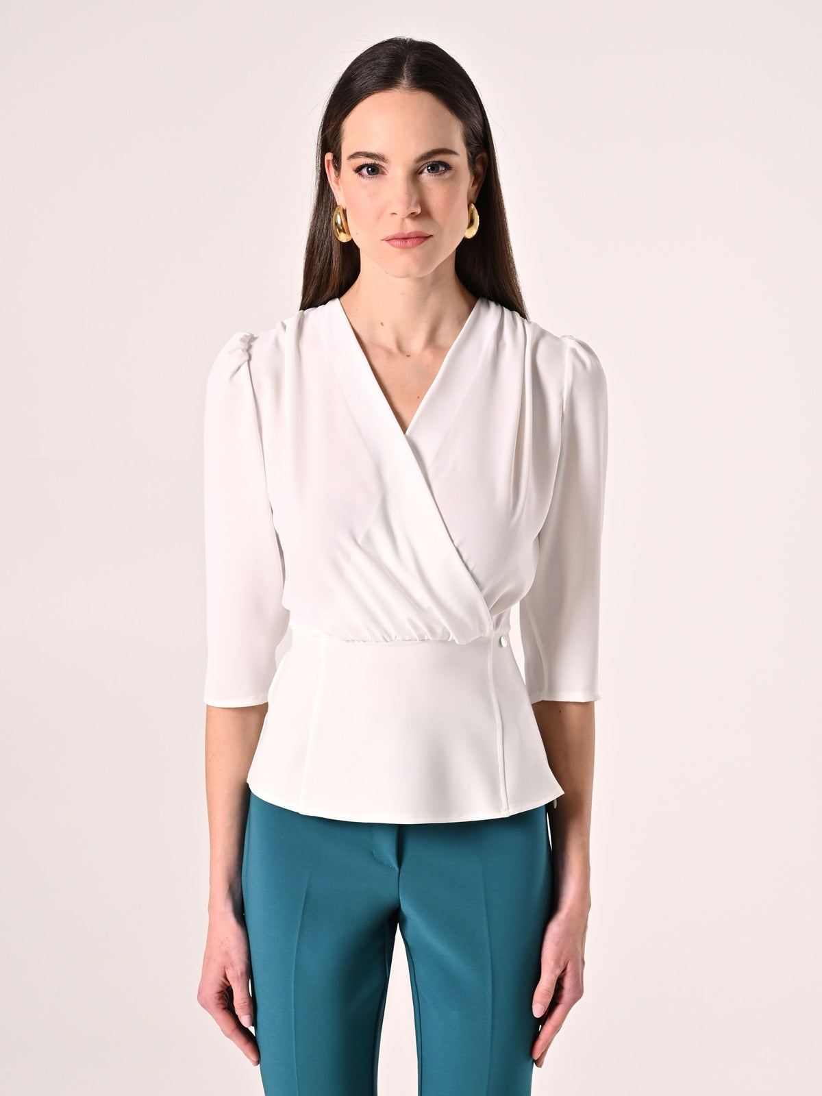 Blusa Incrociata Bianca