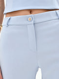Pantalone slim cielo azzurro