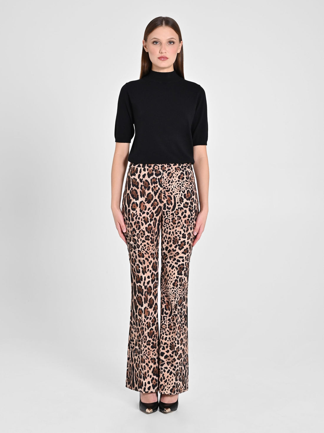 Pantalone Flared Animalier