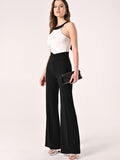 Pantaloni Neri con Incrocio