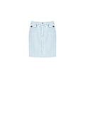 Gonna corta A-Line in Denim Chiaro