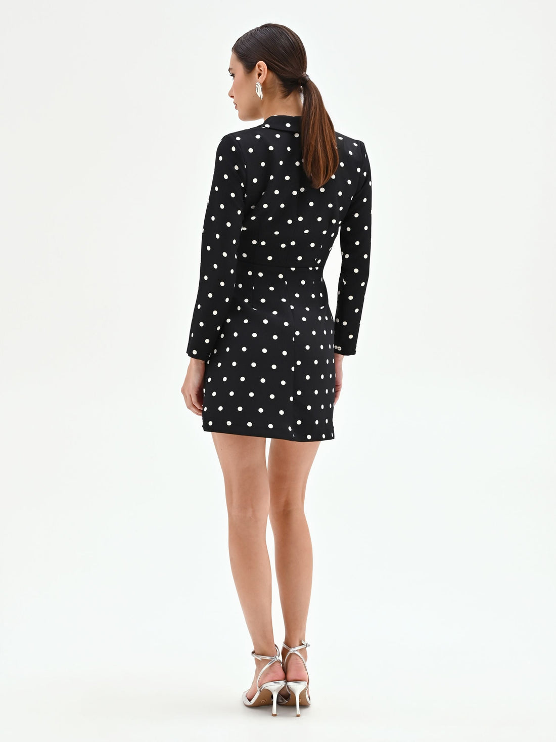 Abito blazer nero a pois