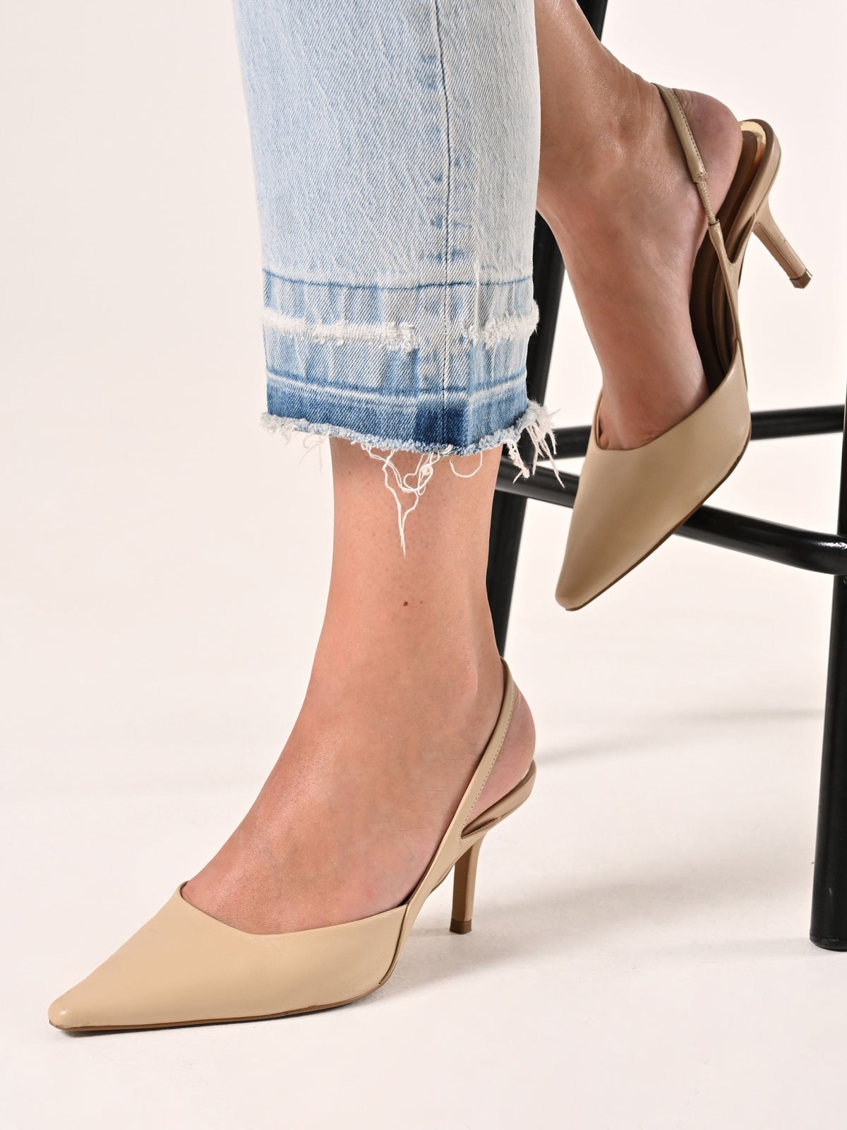 Slingback Similpelle Beige
