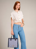 Shopper a righe Bianche e Blu