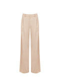 Pantalone palazzo tortora beige