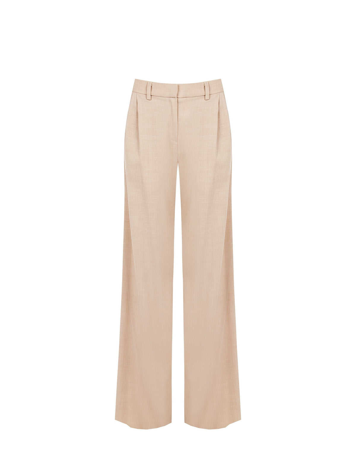 Pantalone palazzo tortora beige