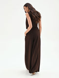 Pantalone a palazzo moro marrone