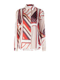Camicia stampa Geometrica variante Ruggine