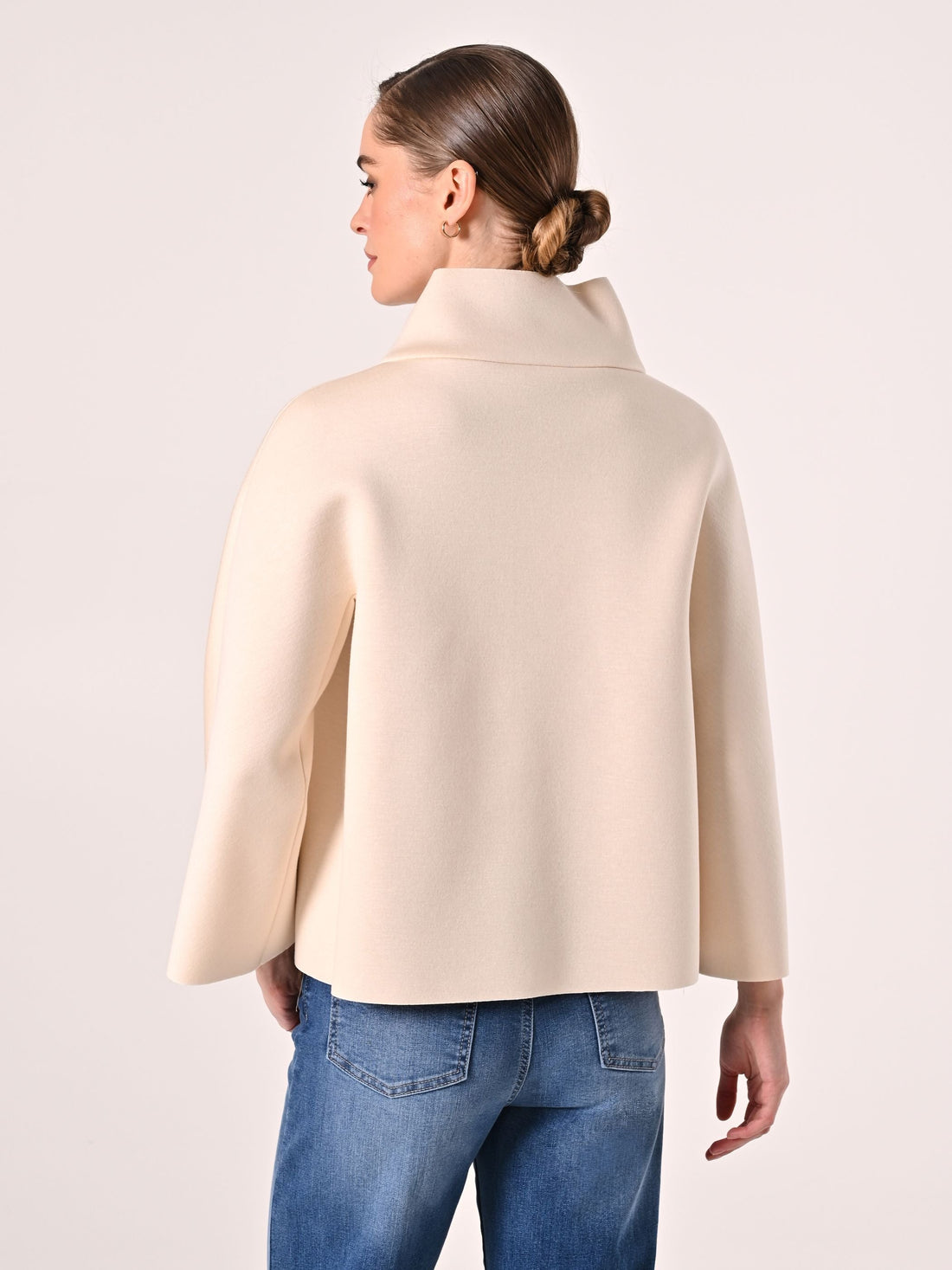 Cappa in Tessuto Scuba Beige