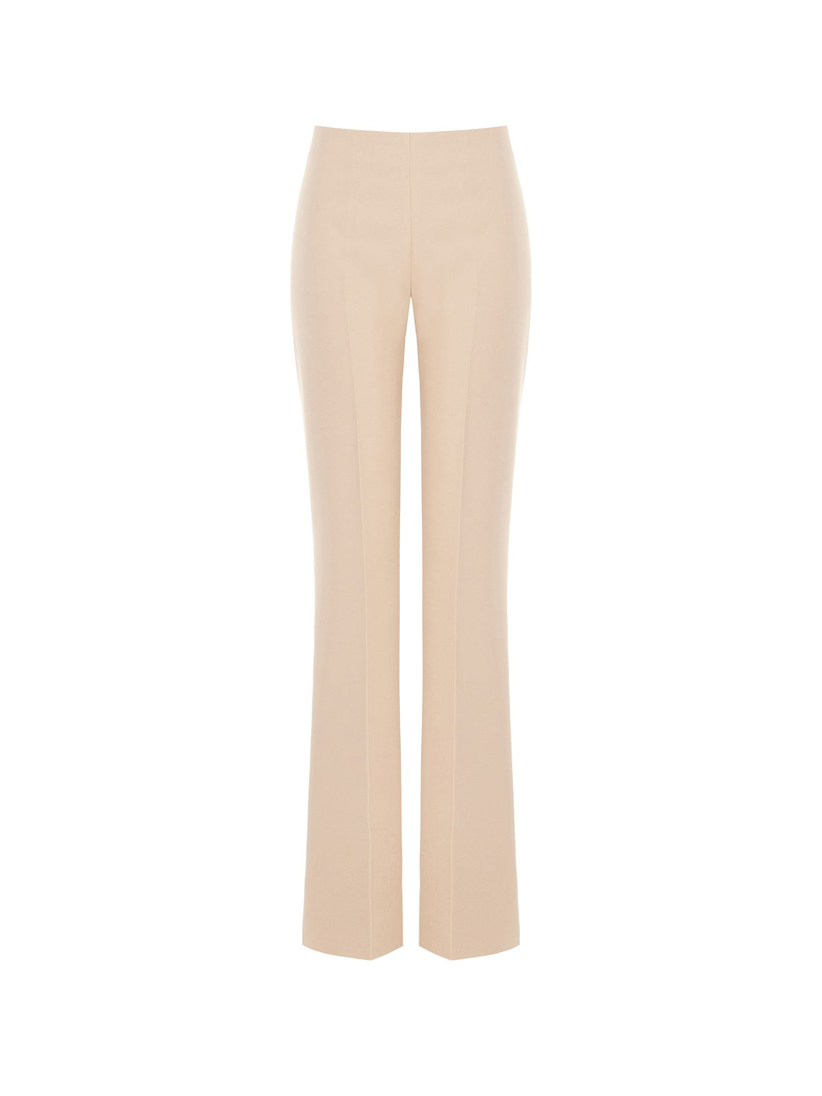 Pantalone a palazzo tortora beige a vita alta