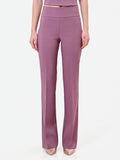 Pantalone rosa antico a vita alta