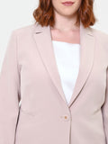 Giacca Curvy monopetto tortora beige