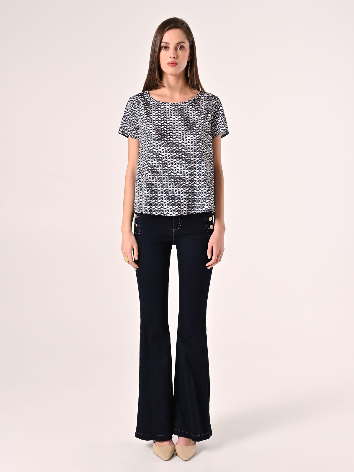 Blusa stampa Geometrica
