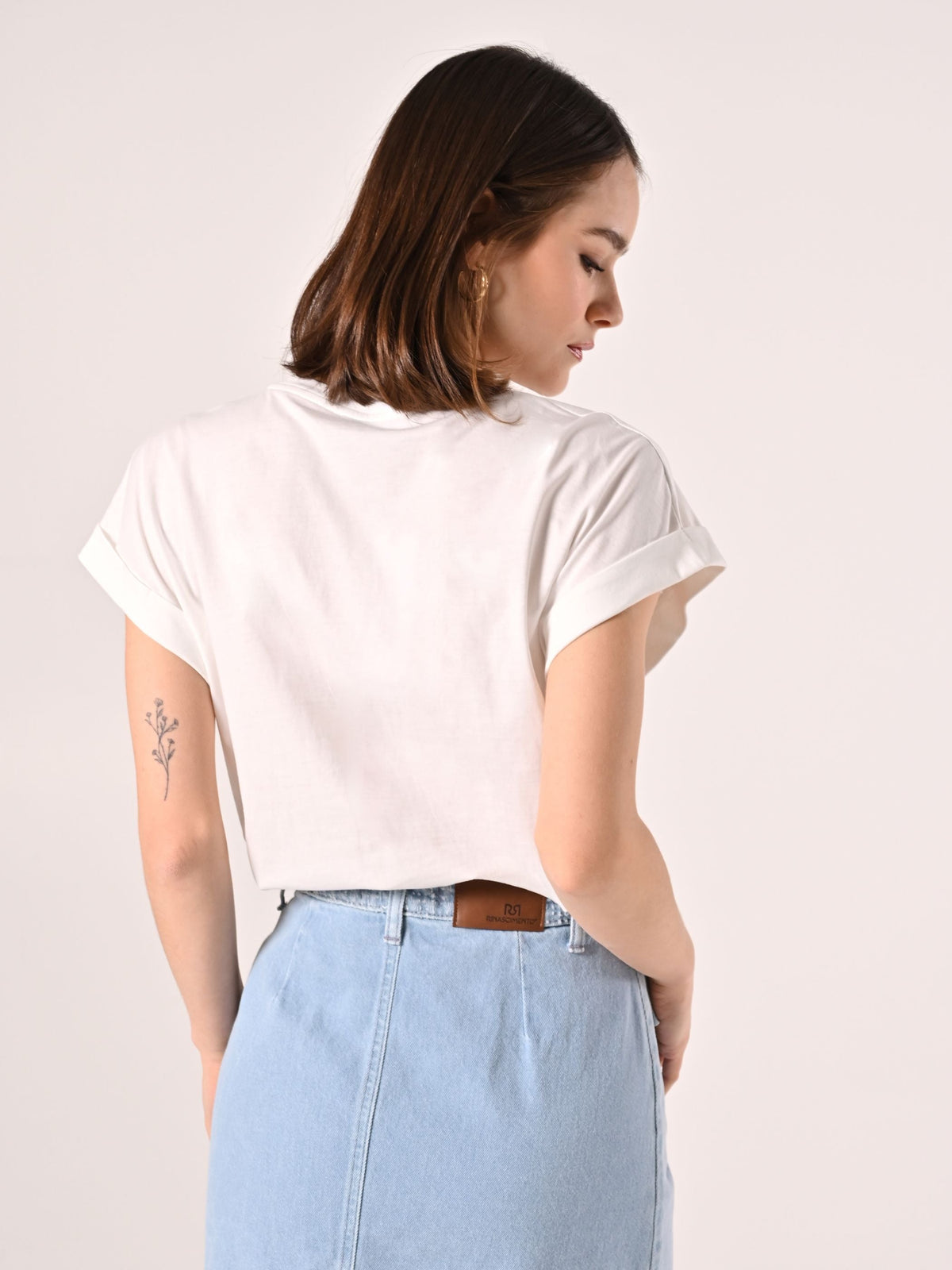 T-Shirt Bianca Utility Pockets