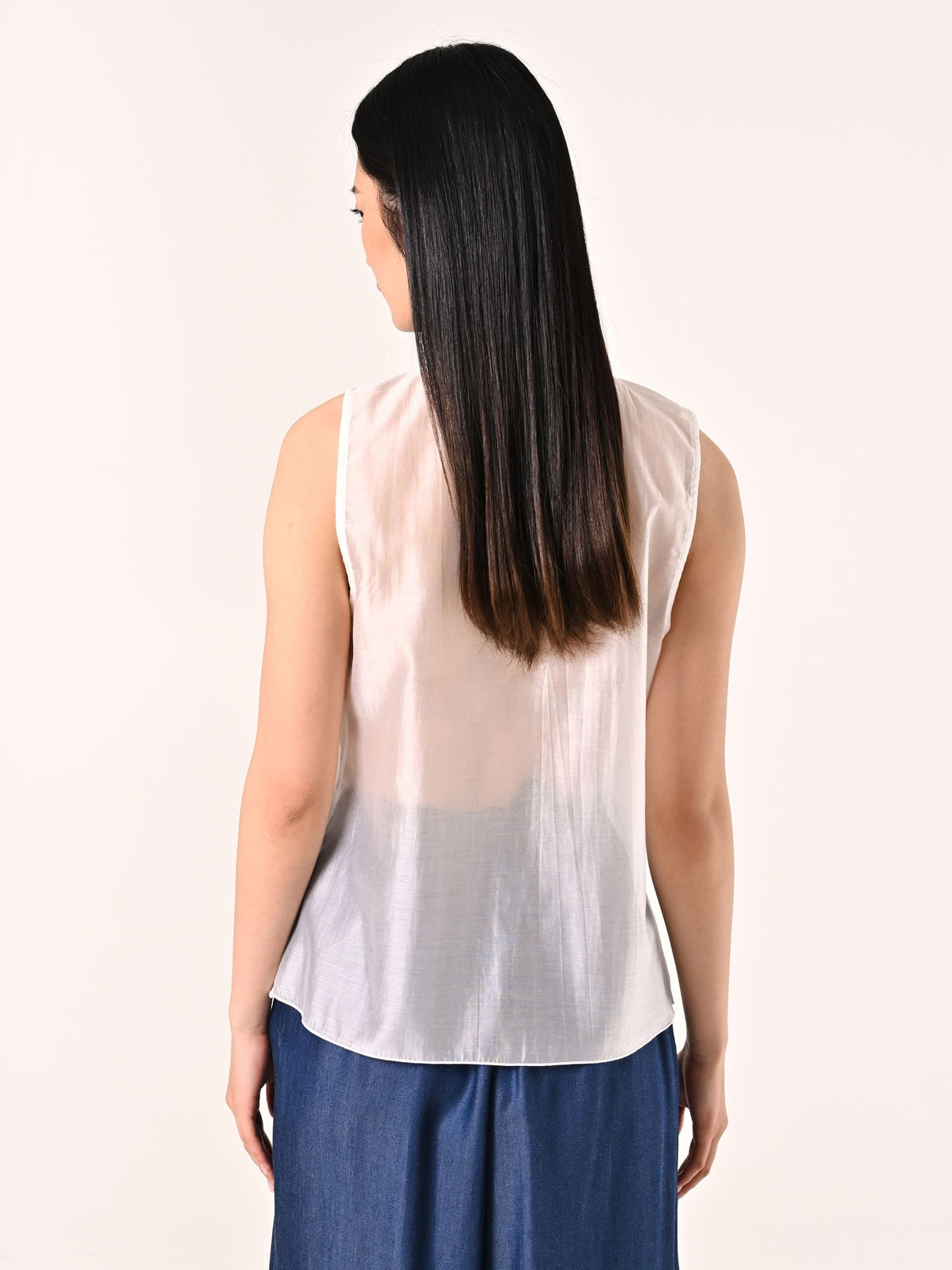 Blusa con Rouche Bianca