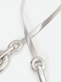 Cintura scultorea a molla argento