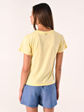 T-Shirt in Cotone Giallo Chiaro