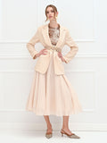 Giacca beige chiaro con paillettes
