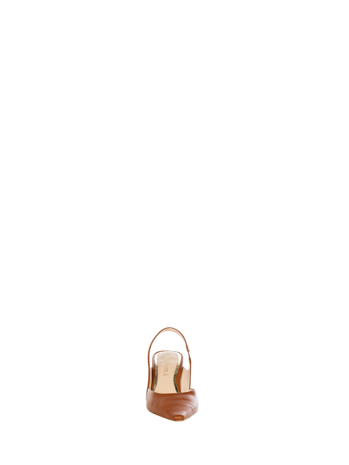 Slingback Similpelle Marrone