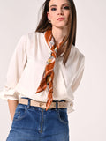 Cintura Fibbia Ovale Beige