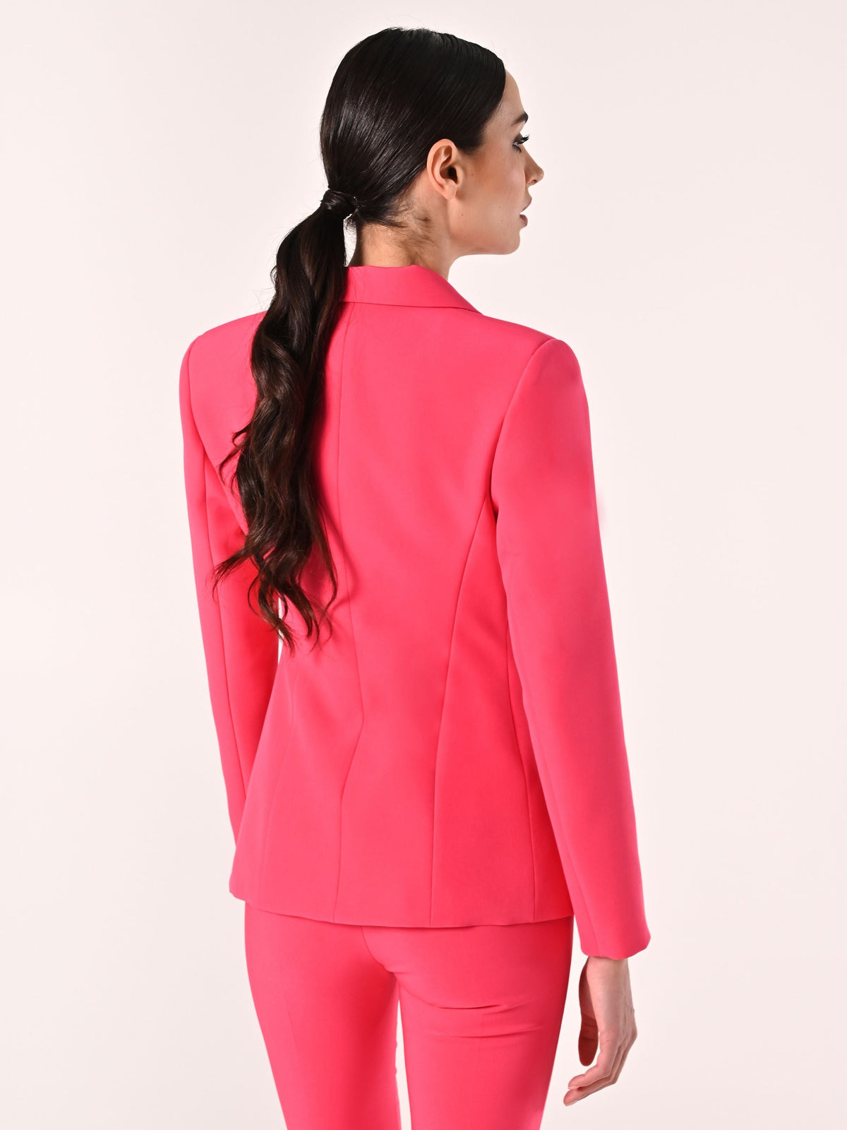 Giacca Fuxia in Tessuto Tecnico