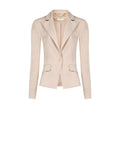Giacca blazer monopetto tortora beige