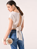 Blusa Bianca con Fiocco