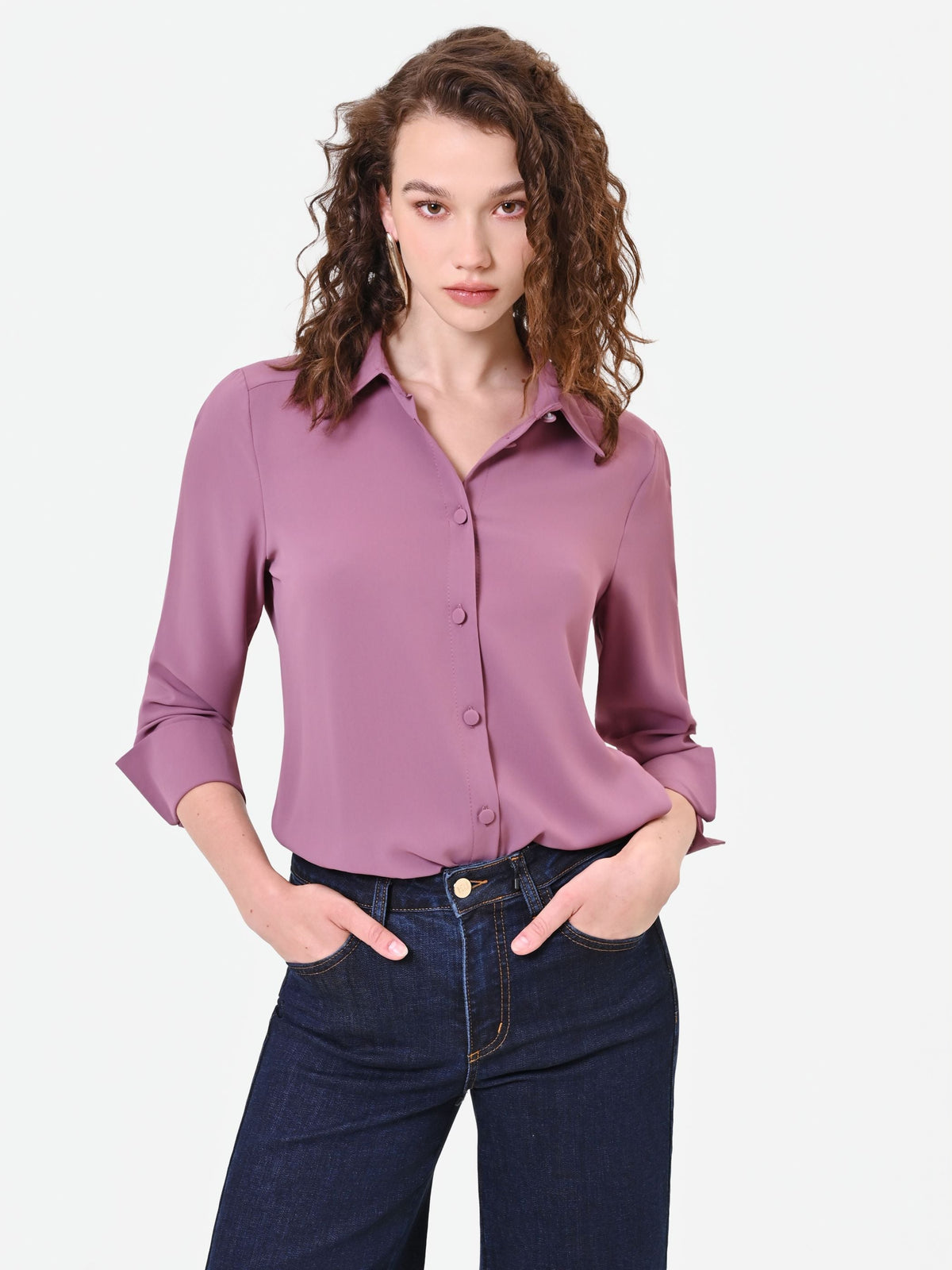 Camicia in rosa antico